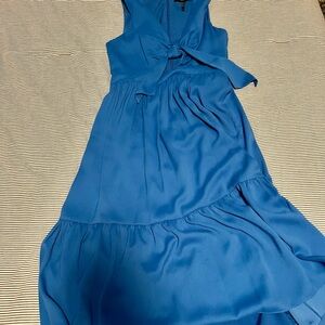 BCBGMaxAzria Sky Blue Sleeveless Maxi Dress